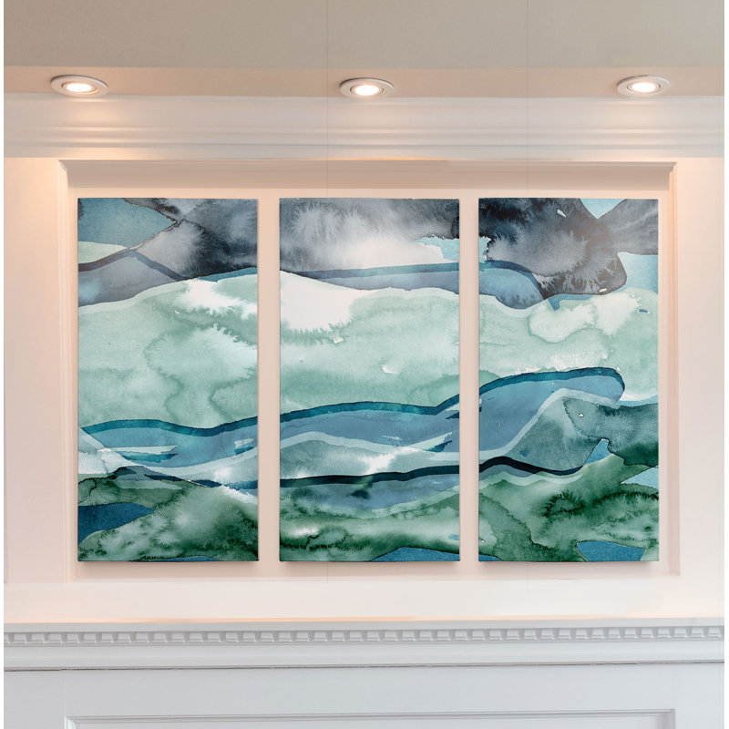 « water féminins i », reproduction d’art à multiples images sur toile, H 32 po x l 48 po x P 1,5 po