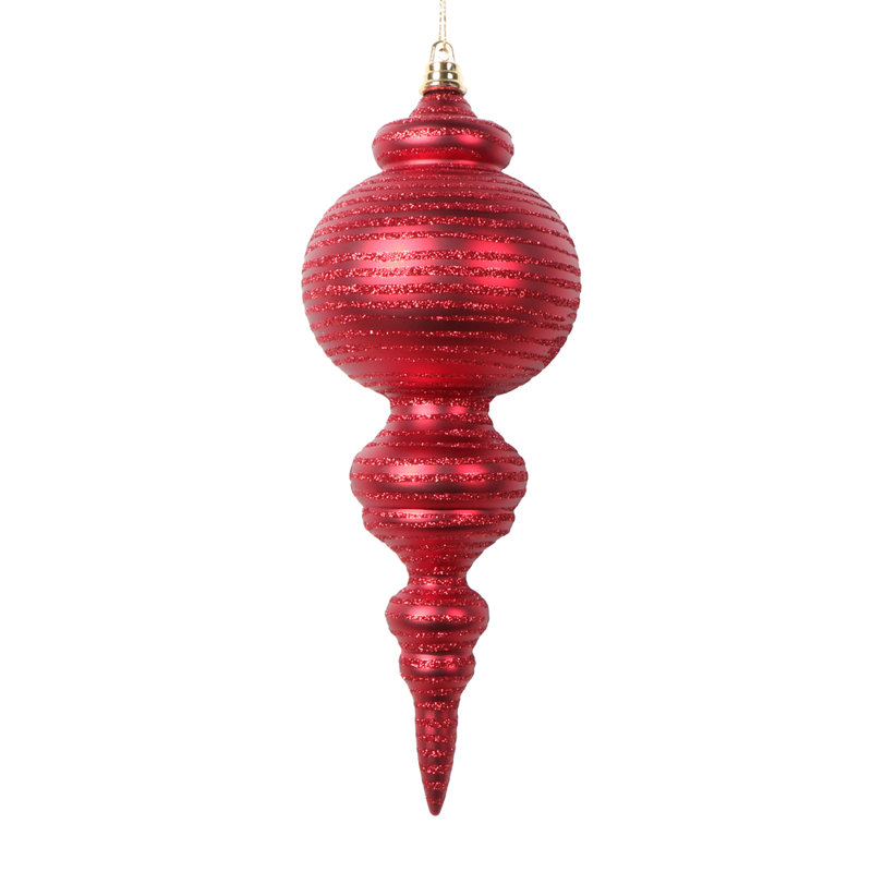Ornement en forme de vacances de Noël (ensemble de 2), Rouge