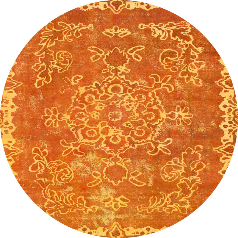 Tapis abstrait moderne 1277, Rond 5 pi
