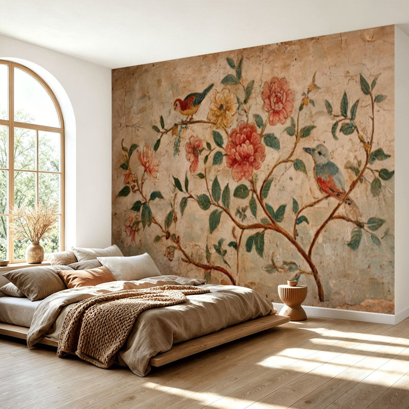 Papier peint adhésif auto-adhésif moderne pour la chambre à coucher L 69 po x l 96 po Peel and Stick