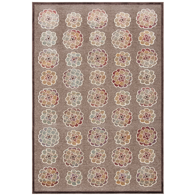 Tapis Heie brun foncé