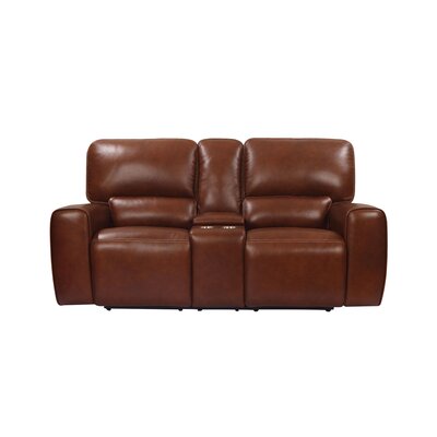 Hudson Top Grain Leather Power Recliner Loveseat W/ USB Charging -  Leather Lusso, EH9049C-028540LV