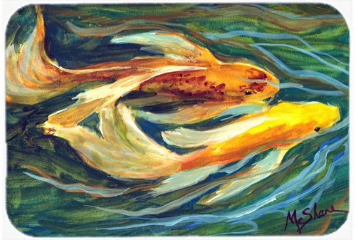 Koi Fish Glass Cutting Board