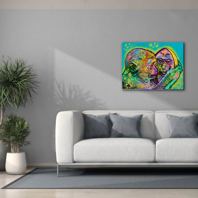 Aminal Bebees - Lil Monkey Reflection' by Dean Russo Canvas Wall Art