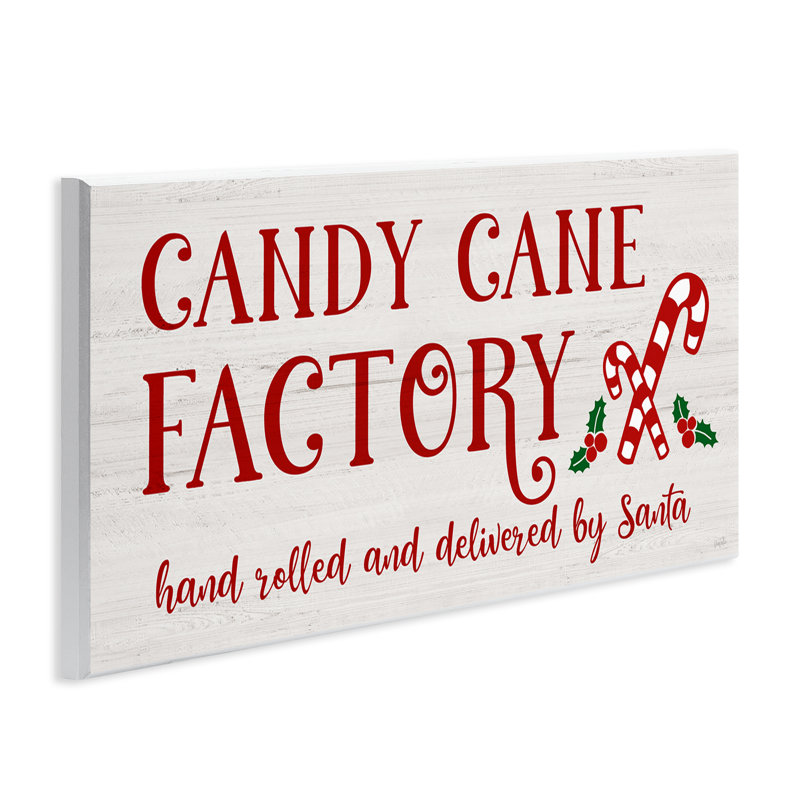 Art mural sur toile «Candy Cane Factory» par Natalie Carpentieri