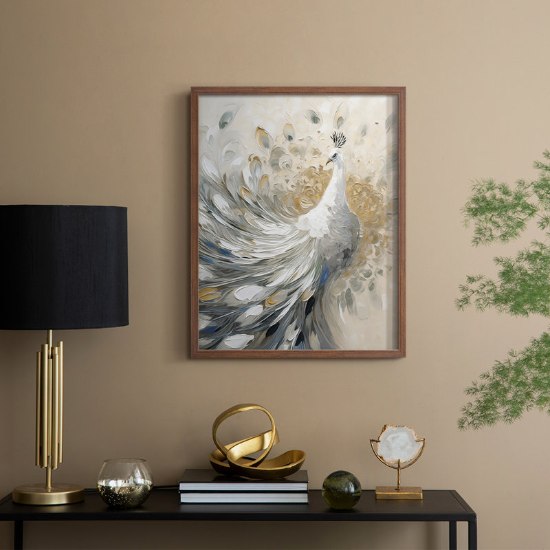 ANIMALS Series CCLIX, reproduction encadrée - bois massif, 30'' H x 24'' W, Noyer