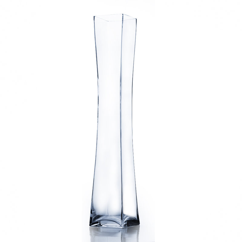 Alyson Handmade Glass Floor Vase, 26" H x 5" W x 5" D