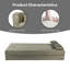Canapé-lit pliable de 75 pouces 2-en-1 de luxe, canapé en mousse à mémoire de forme avec 2 coussins pour les espaces compacts-97456199