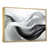 Toile avec cadre flottant or