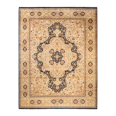 Rheanne One-of-a-Kind 8' 1" X 10' 7" 2010s Wool Area Rug in Yellow