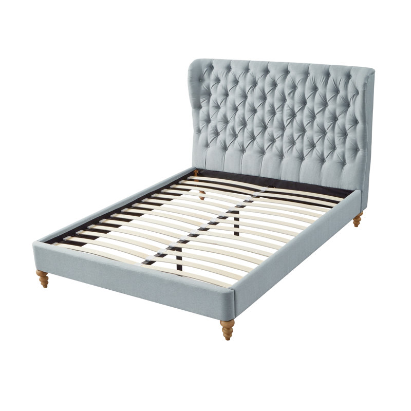 Lit plateforme Elegance Jubilee, Simple, Bleu mer