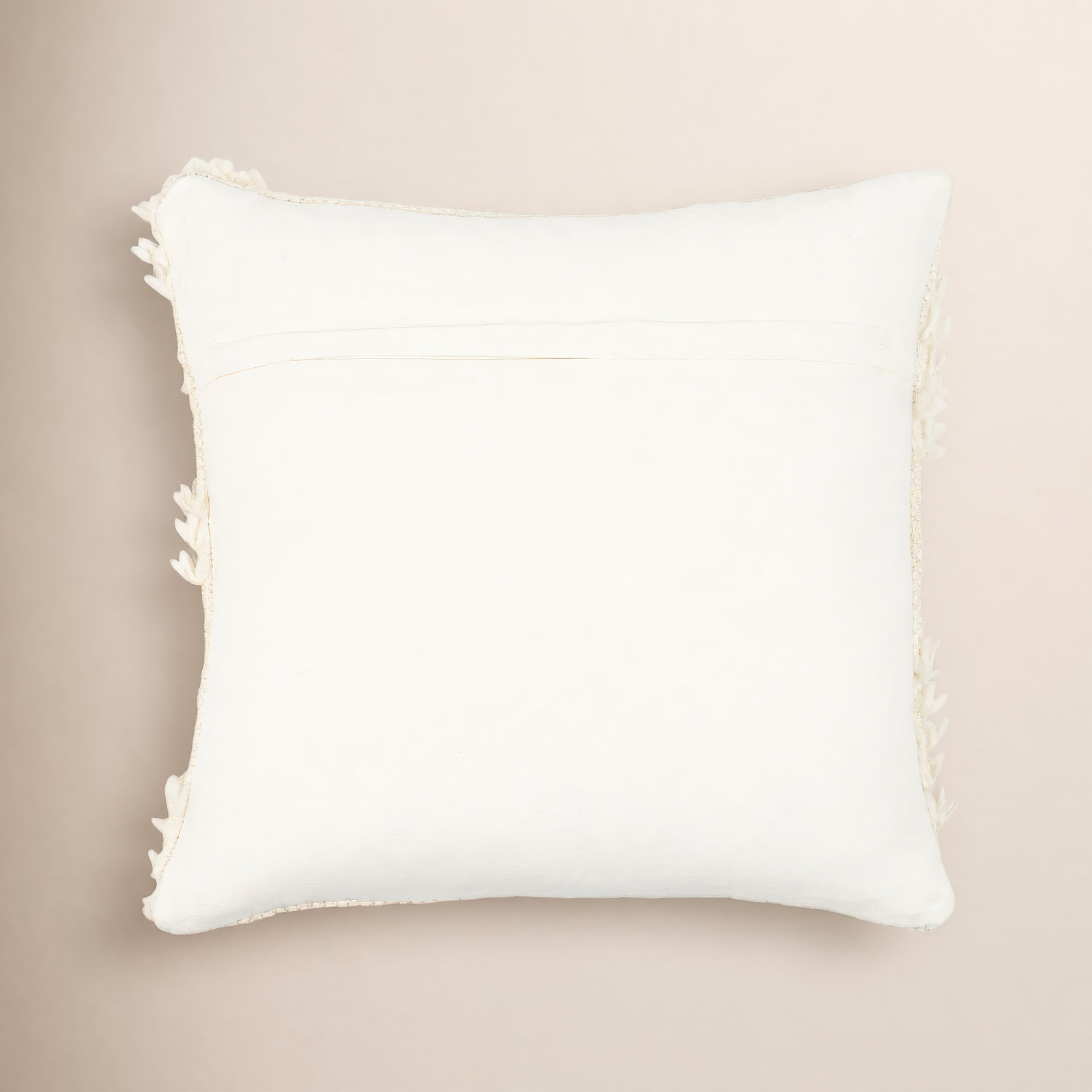 Emberly Ruffled Cotton Throw Pillow, No Fill, 18" x 18"
