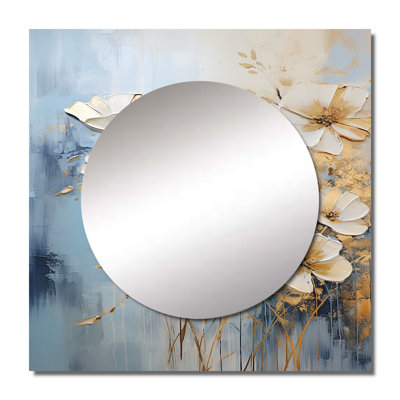 Gahwiler - Wildflowers Square Mirror For Wall Art Decor