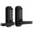 Mechanical Keyless Entry Door Lock, 2.0 Code Upgrade, 4-7 Digits Code, Double-Sided Push Button Combination Keypad Door Lock with Handle, Auto Locking, for Indoor or Outdoor, Oil-Rubbed Bronze