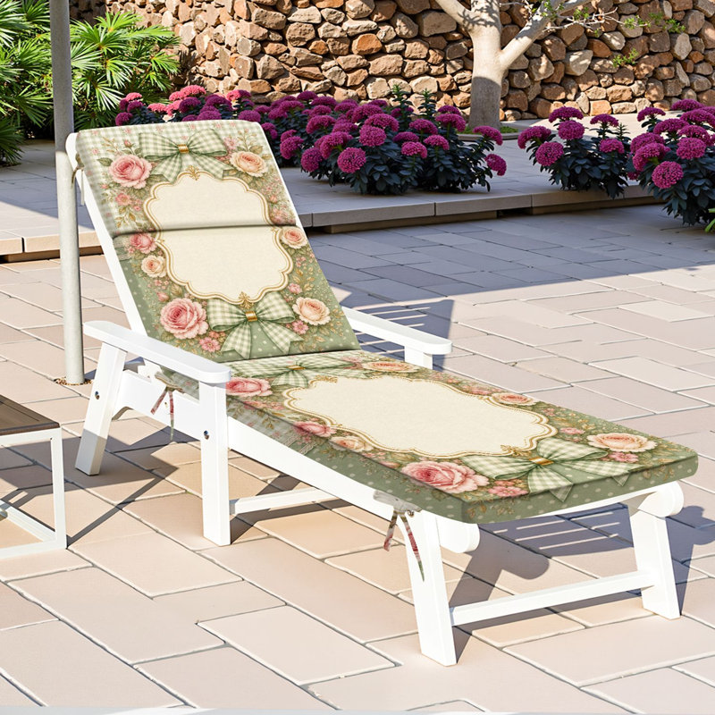  Coussin de chaise longue d'extérieur 3 po pour l'extérieur