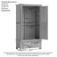Dover 2 Door Solid Wood Wardrobe