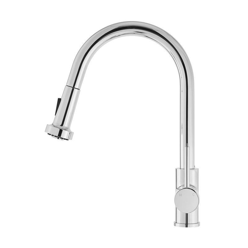 Robinet de cuisine à poignée simple Nouvet, Chrome