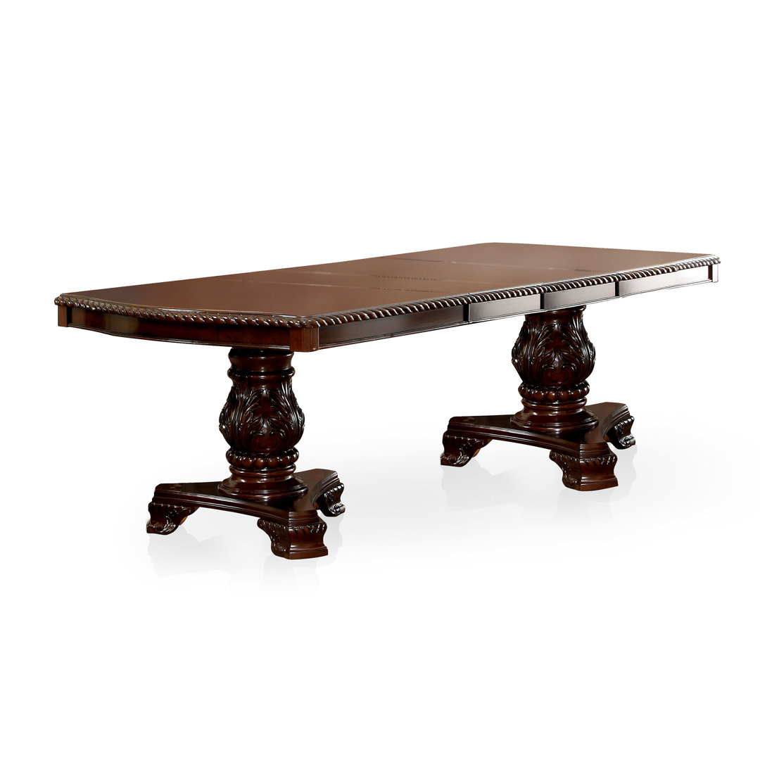 Palmyra Extendable Solid Wood Base Dining Table Bloomsbury Market