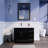 Loukman 41.73228'' Single Bathroom Vanity with Acrylic Top-1605141927