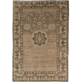 Vintage One-of-a-Kind Rectangle 4'1" X 6'1" Hand Knotted Area Rug