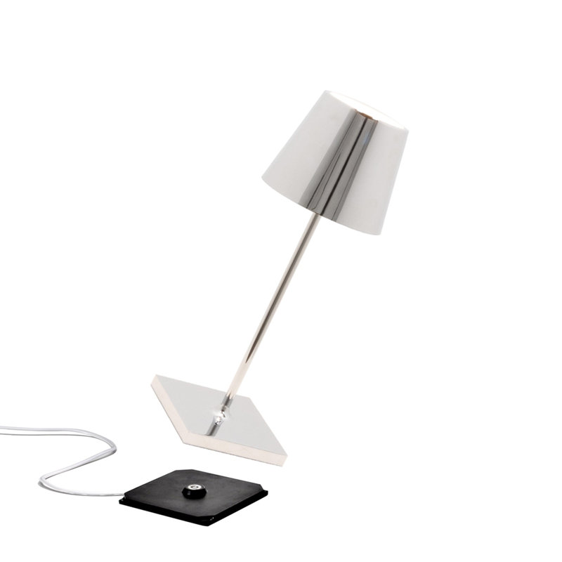 Poldina Pro Mini Table Lamp, Glossy Chrome
