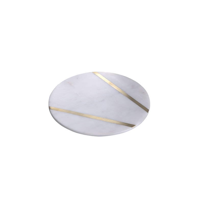 Assiette décorative en marbre Wycomb, Petit (0,5' ' H x 8' ' W x 8' ' D)