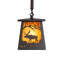 7.5" Square Moose At Dawn Mini Pendant