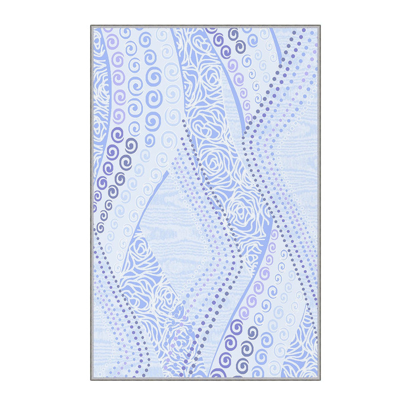 Tapis antibactérien pour hall d'entrée, impression numérique 3D, 3,3 x 4,9 pi | 100% polyester, hauteur des poils de 0,3 po, dessous antidérapant, lavable à la machine, durable et facile d'entretien | Parfait pour le salon, le vestibule et la décoration intérieure