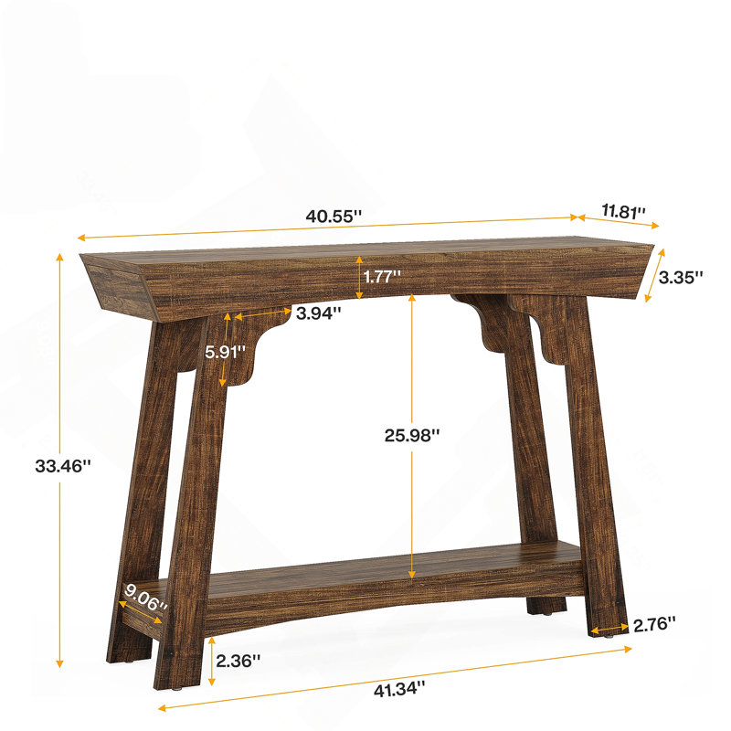 2-Tier Hall Table,Entryway Table,Console Table