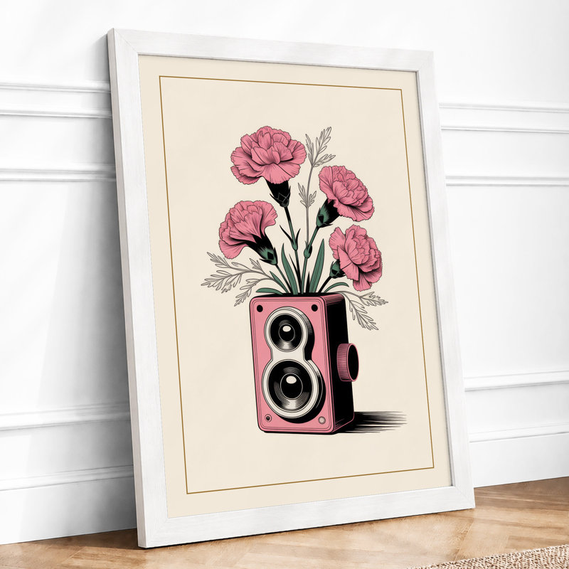 Speaker in Bloom Eclectic - Framed Print, A3 - 42.0 x 29.7 cm, White