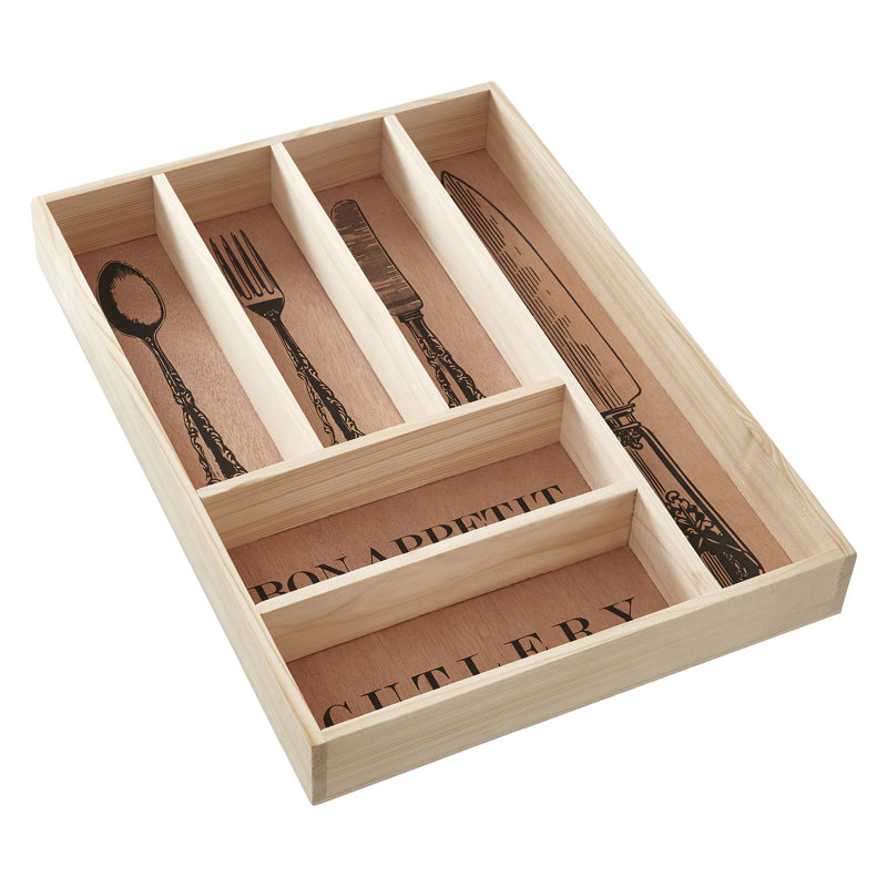 Wood Flatware Caddy