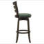 Chaise de bar pivotante en bois vert Fenster Hunter