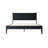 Queen Size Platform Bed Frame, Solid Wood Headboard & Footboard, 12 Sturdy Slatted Structure, Center Metal Legs, No Box Spring Needed, Anti-Noise & Slip-Free, Easy Assembly, Ebony Oak Finish-780685266-780685268