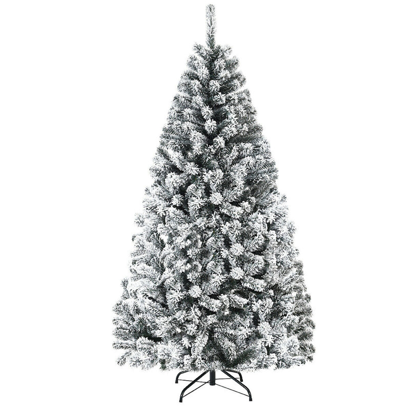 Arbre de Noël artificiel pin blanc, H 6 pi