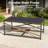 4-Piece PE Wicker Patio Conversation Set with 3-Seat Sofa,2 Chairs,Coffee Table & Beige Cushion-1555933526
