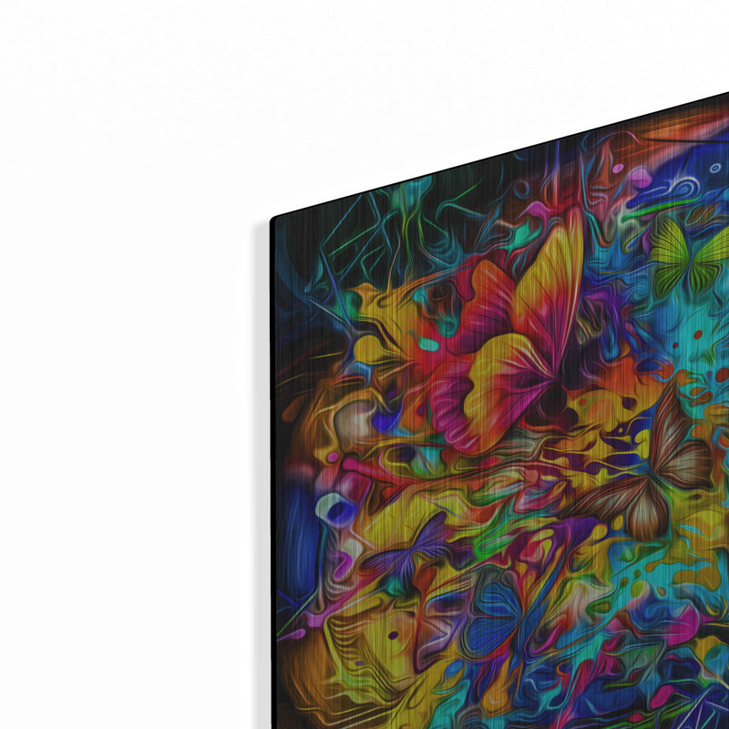 «Melting Pot», art mural en métal, H 12 po x l 12 po x P 0,13 po