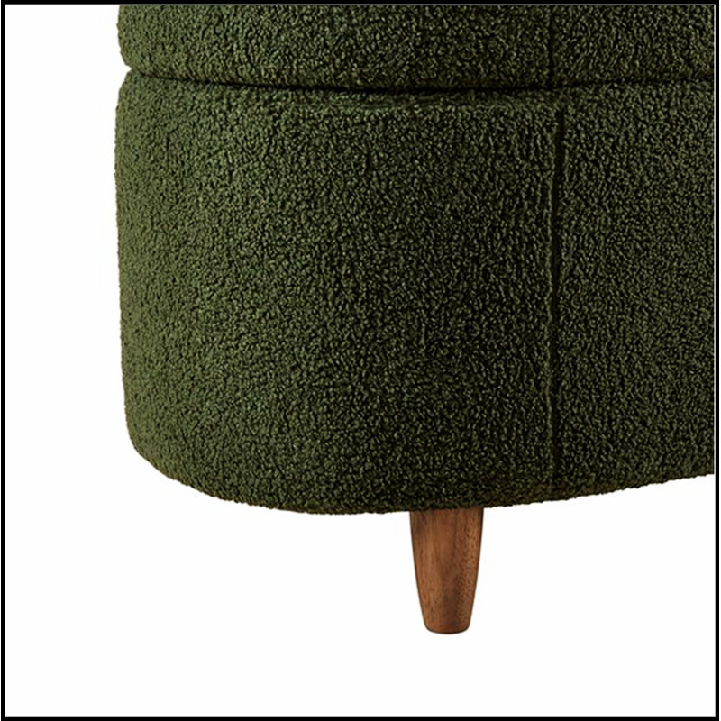 Banc de rangement Boucle à dessus rabattable, Vert
