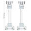Ensemble de 2 bougeoirs coniques en cristal-70774290