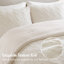 Ensembles de literie en chenille de luxe, édredon ivoire double / grand et taies décoratives en sherpa ultra-douces