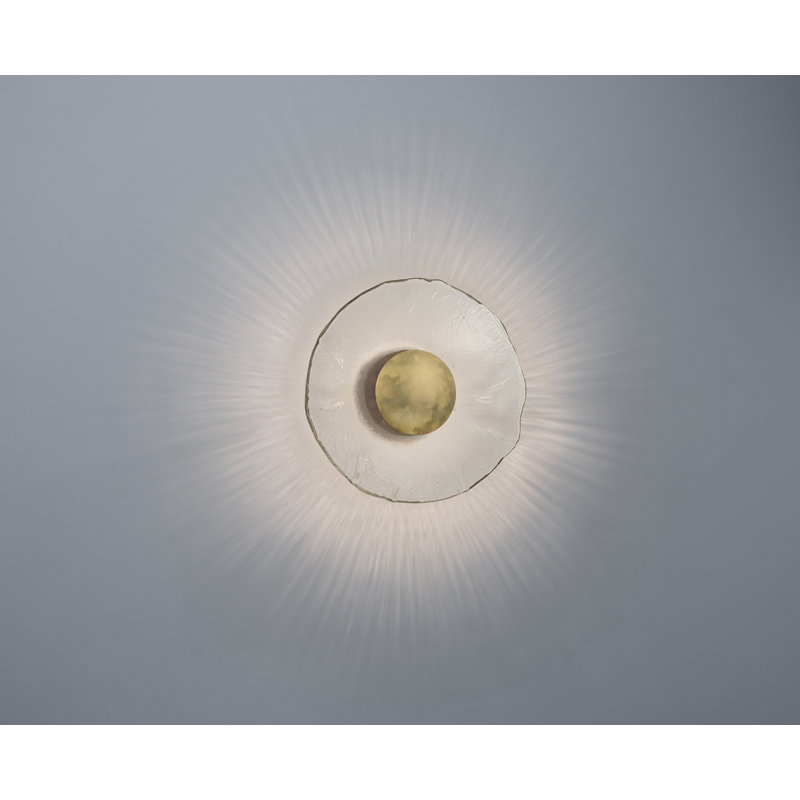 Inviso Sconce, Laiton tacheté / noyer teint foncé, 3500