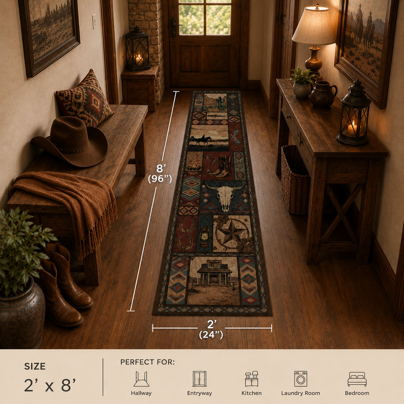 Indoor Rug, Runner 2'x8'