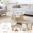 Triangle Abstract Coffee Table Modern Tea Table With Solid Wood Base And Triangle Glass Accent Table Chic Home Office Furniture For Living Room Natural Wood Color 35.8"D x 25.5"W x 16"H