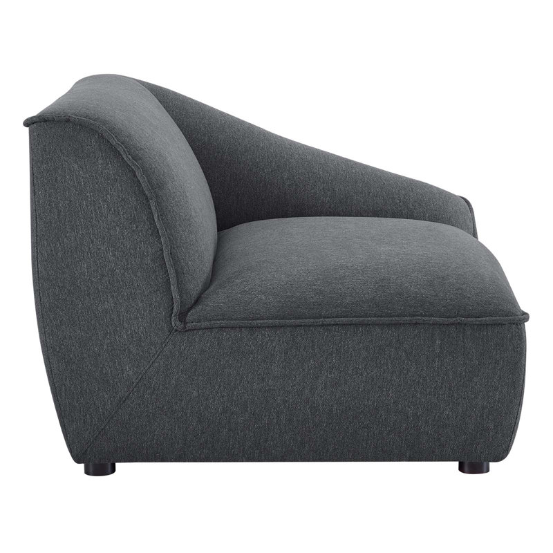 Ensemble de salon 6 pièces Comprise, 100 % polyester - gris anthracite