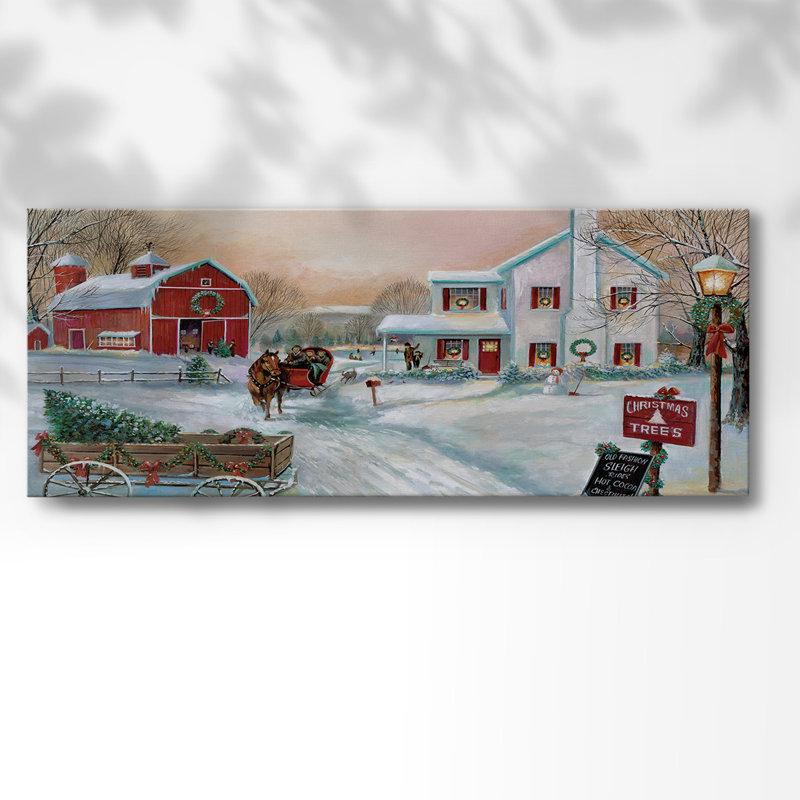 " Christmas Tree Farm ", 20" H x 50" W x 1.5" D