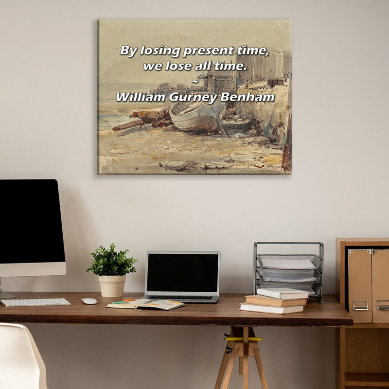 Toile tendue avec châssis Latitude Run® par William Gurney Benham: «En  le temps présent, on perd tout, H 17 po x l 24 po