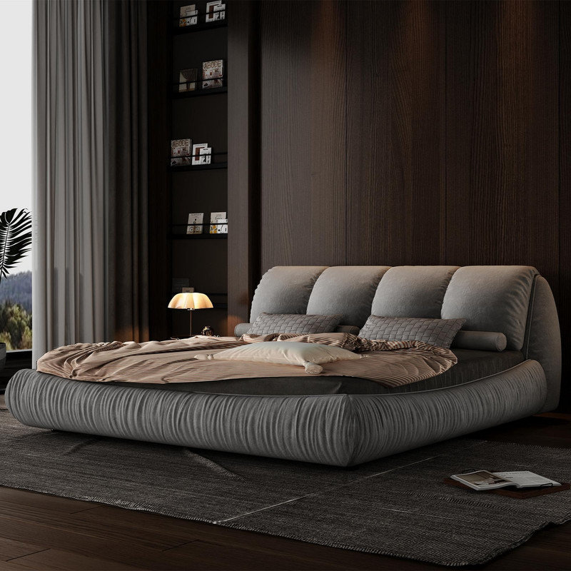 King Size Green Upholstered Platform Bed - Orren Ellis