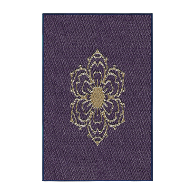 Tapis mauve / doré Power Loom, Rectangle 2 pi x 3 pi
