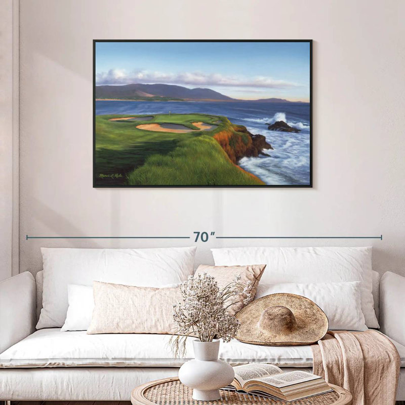 Sireci Pebble Beach 7th Hole, 29" H x 43" W