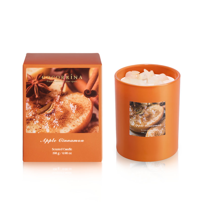 Apple Cinnamon Crystal Scented Candle, 6.98 oz