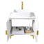 Meuble-lavabo vasque 30 po blanc moderne-721313927